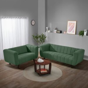 Sofa3+2 Seater Sofa Set (Fabric, Sapling Green)