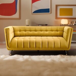 Sofa BITE - 3 Seater (Fabric, Arrowwood Yellow)