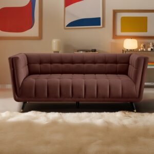 Sofa BITE - 3 Seater (Fabric, Firedbrick Red)