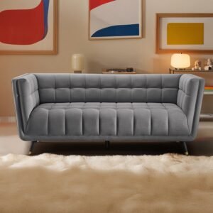 Sofa BITE - 3 Seater (Fabric, Gunmetal Grey)