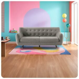 Sofa - 3 Seater Sofa (Fabric, Flint Grey)