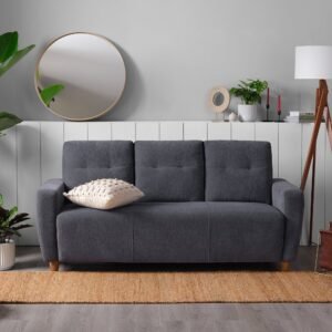 Sofa - 3 Seater Sofa (Fabric, Sesame Grey)