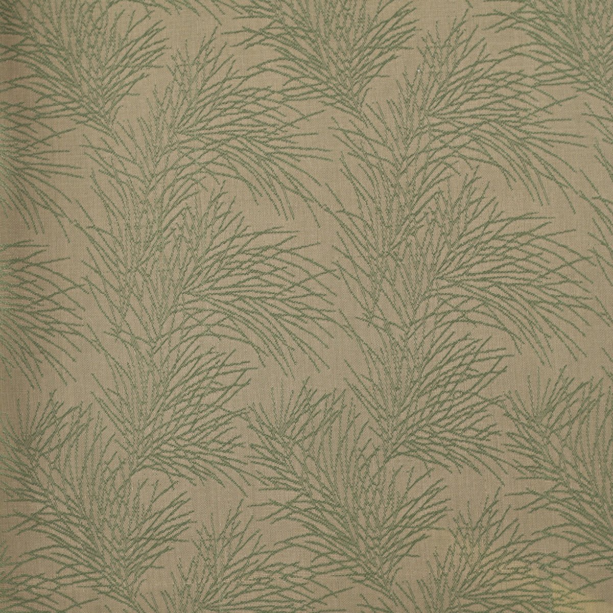 Cacti Spine J/Q Woven Yard Dyed Green Curtain Set