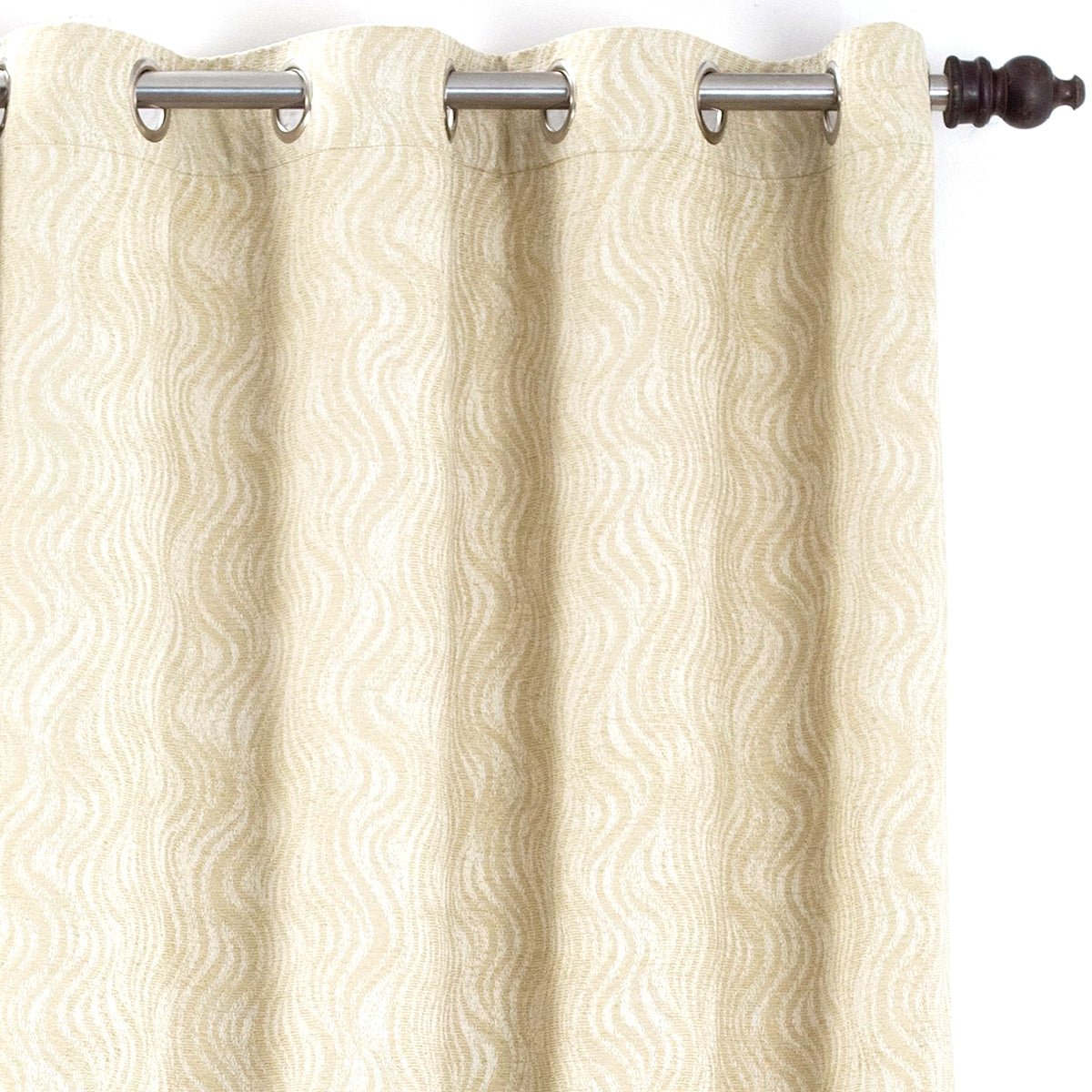 Oracle Chenille Textured 2PC Green Curtain Set